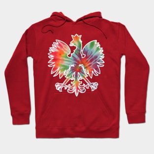 Polish Pride Eagle Dyngus Day Tie Dye Hoodie